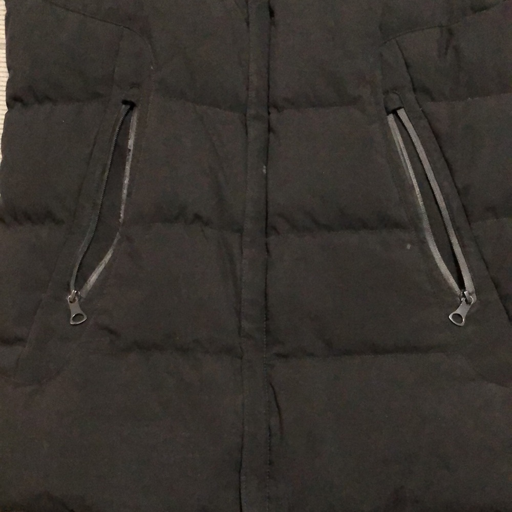 Men's black warm vest jacket - Picture 8 of 9